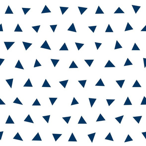 triangles // navy blue coordinate navy blue triangles simple tri kids nursery baby boys room