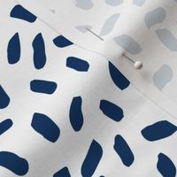 sprinkles // navy blue dots dashes sprinkles kids boys coordinate navy blue fabric