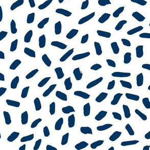 sprinkles // navy blue dots dashes sprinkles kids boys coordinate navy blue fabric