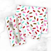 donut sprinkles donuts food doughnuts sprinkle fabric chocolate pink mint