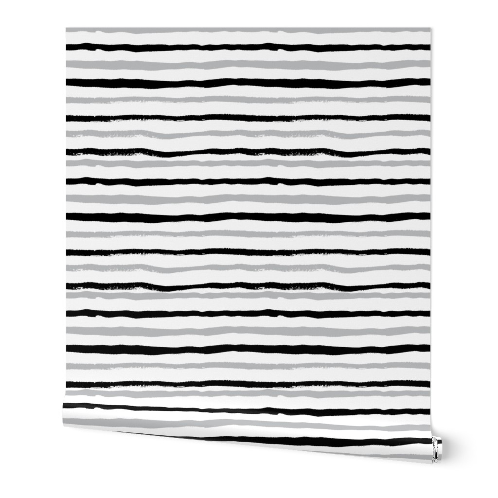 grey and black painted stripes stripe kids nursery baby boys