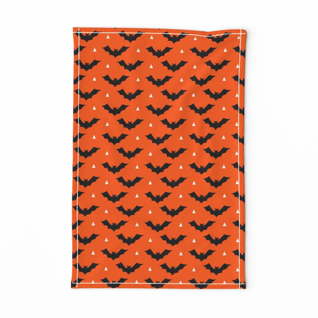 halloween bat orange and black kids costume  october halloween fabric