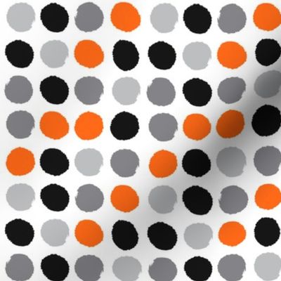 grey orange black painted dots dots kids 