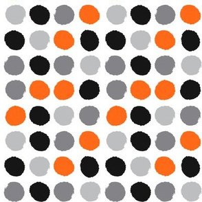 grey orange black painted dots dots kids 