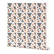 black and orange halloween fabric triangles halloween fabric coordinate
