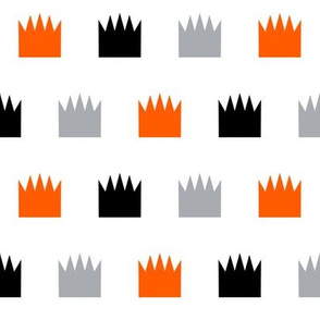 crown orange kids boys room orange grey black