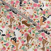 Chihuahua dogs dog cute florals fabric best dog fabric