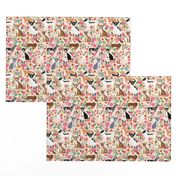 Chihuahua dogs dog cute florals fabric best dog fabric