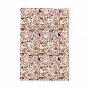 Chihuahua dogs dog cute florals fabric best dog fabric