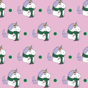 Unicorn Wizard Green with Pink