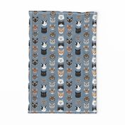 cat faces hello cats kitty cute faces cats fabric