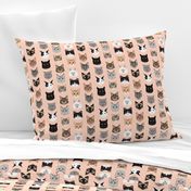 cat faces cute cats fabric sweet cats blush girls kittens siamese cat lady fabric