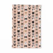 cat faces cute cats fabric sweet cats blush girls kittens siamese cat lady fabric