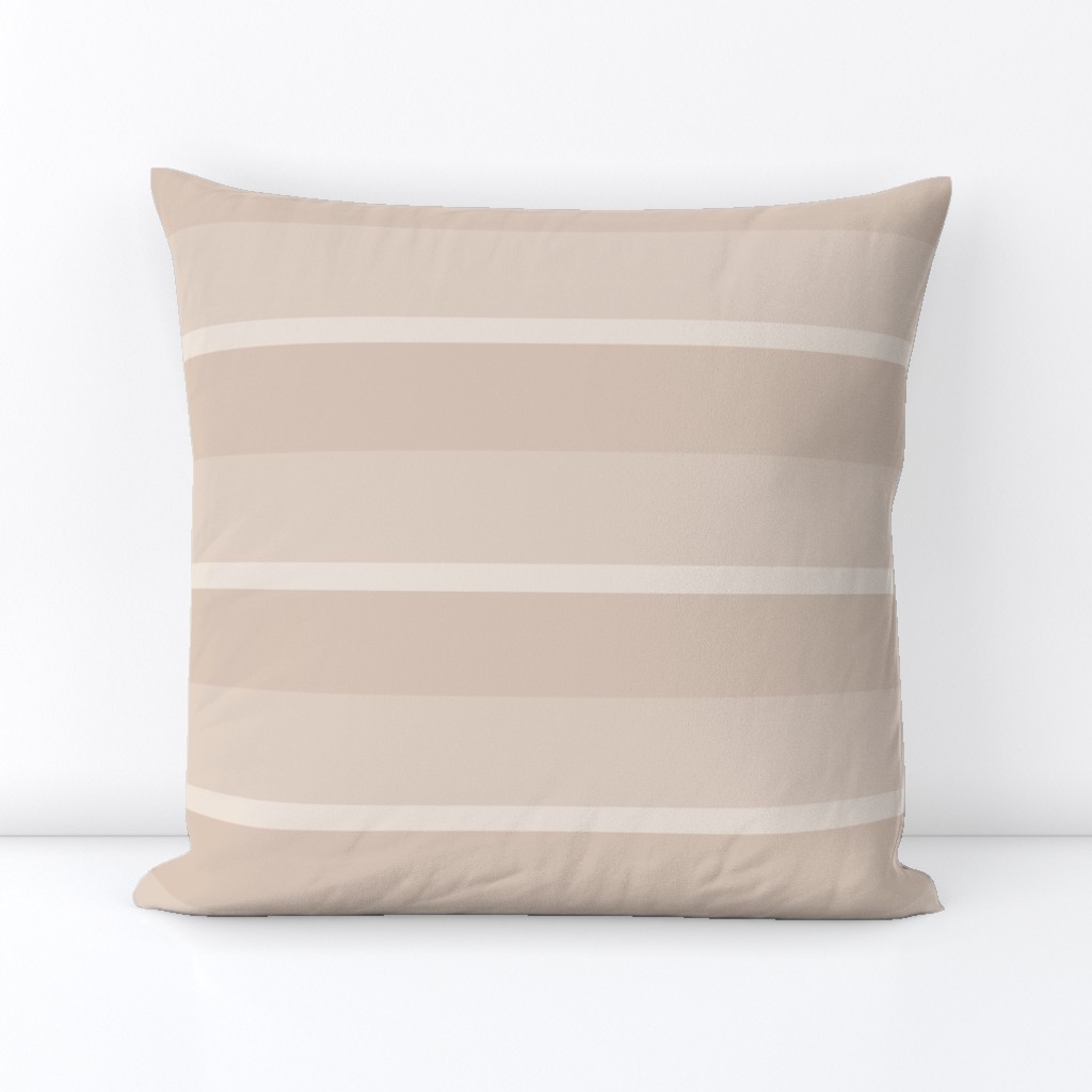 Wide Sandy Beige Horizontal Stripe