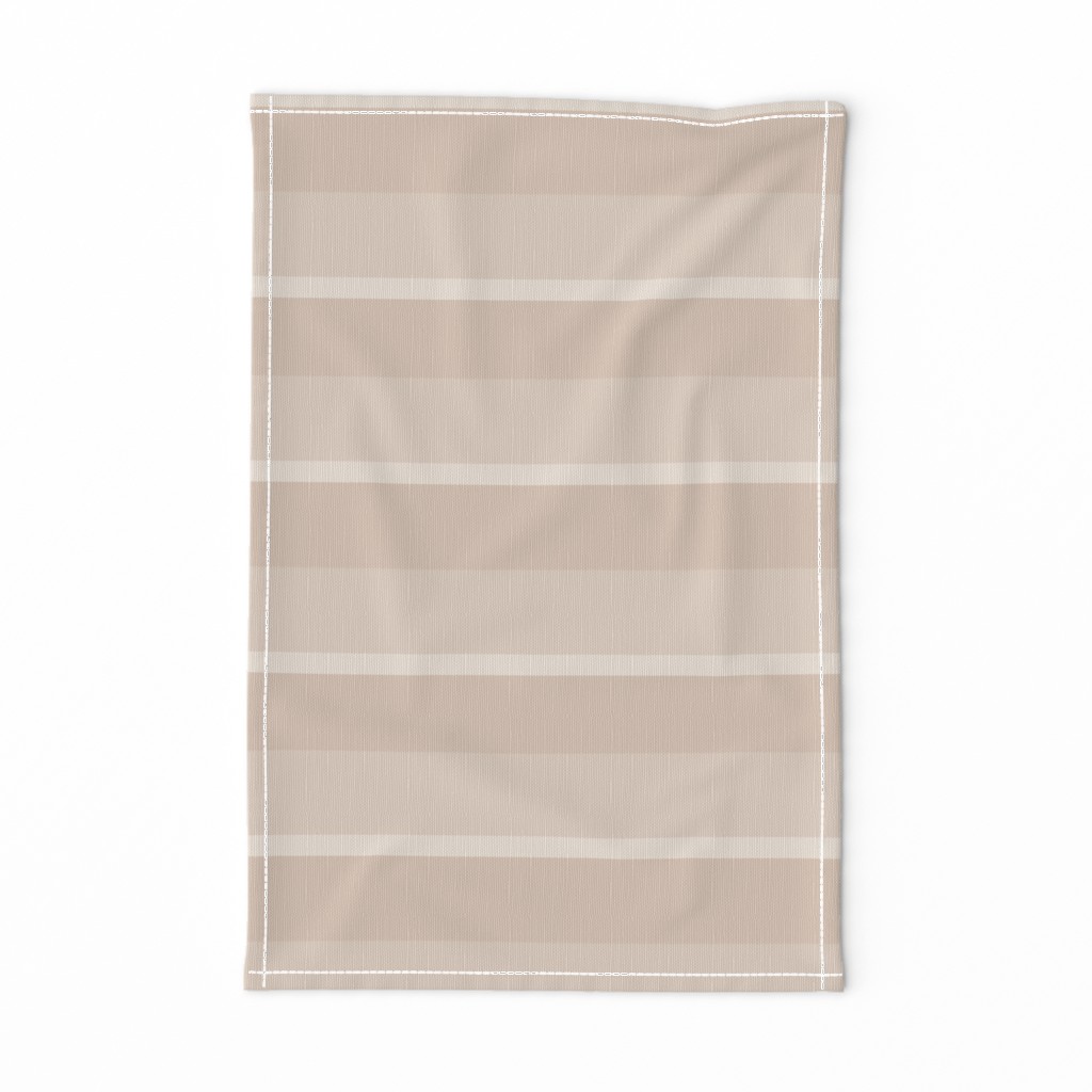 Wide Sandy Beige Horizontal Stripe