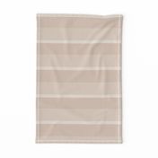 Wide Sandy Beige Horizontal Stripe