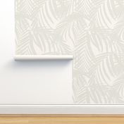 palm leaf LARGE - natural cream misty green