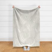 palm leaf LARGE - natural cream misty green