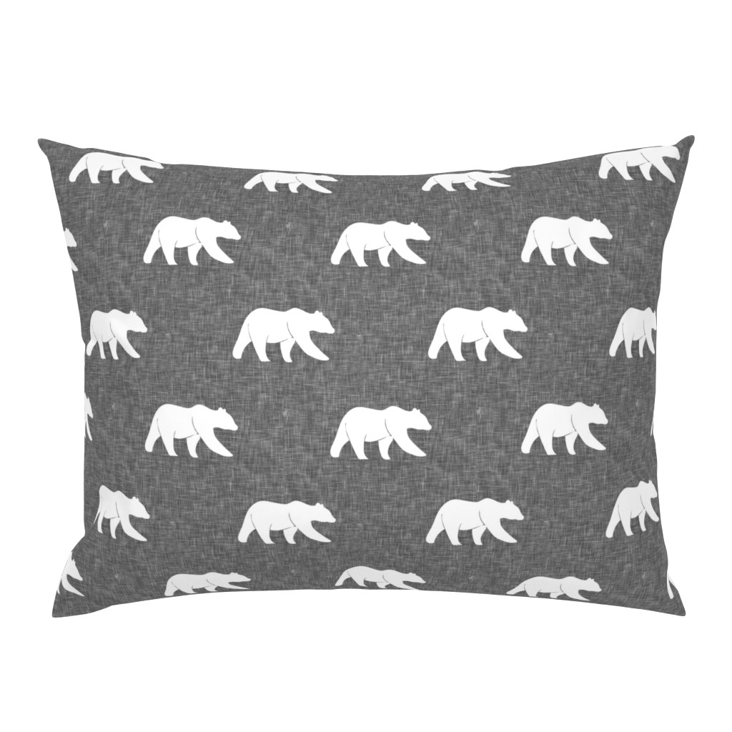 bear on linen (large scale) || the lumberjack collection