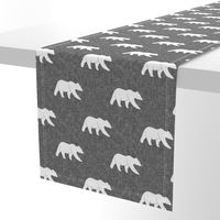 bear on linen (large scale) || the lumberjack collection