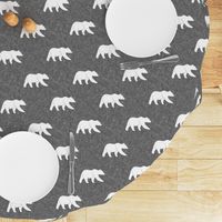 bear on linen (large scale) || the lumberjack collection