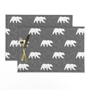 bear on linen (large scale) || the lumberjack collection