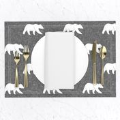 bear on linen (large scale) || the lumberjack collection