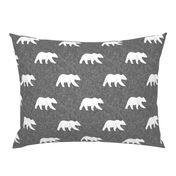 bear on linen (large scale) || the lumberjack collection