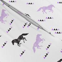 Wild horses (90) // purple distressed