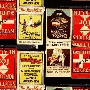 Ice Cream of Yesteryears Matchbook ads