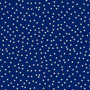 Blue Swiss Dot Fabric, Wallpaper and Home Decor
