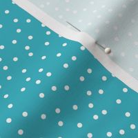 Aqua Scattered Swiss Dot