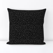 Black and White Scattered Polka Dots
