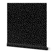 Black and White Scattered Polka Dots