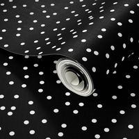 Black and White Scattered Polka Dots