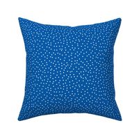 Royal Blue and White Swiss Dot Polka Dot