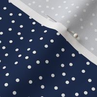 Navy Blue Swiss Dot