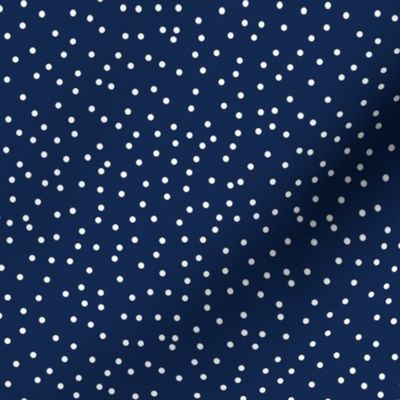 Navy Blue Swiss Dot