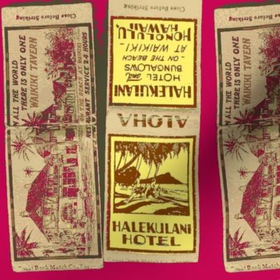 Visit Beautiful Hawaii Matchbook Covers