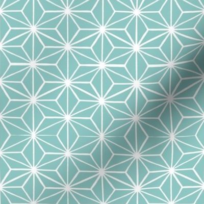 Star Tile in Duckegg Blue