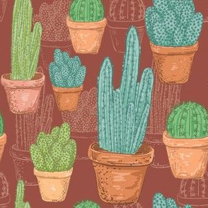  Doodled Cactus Collection