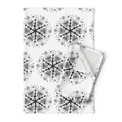 Black and White Summer Camp Bow and Arrows Mandala