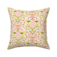 Ambrosia - Fruit Damask Pineapple Pink Gold Green