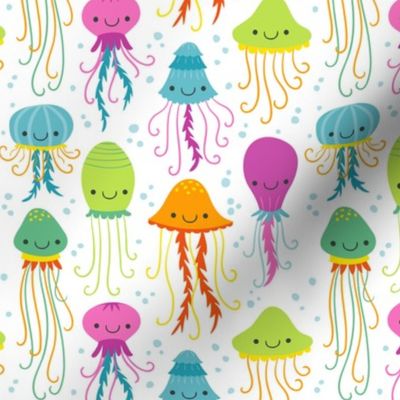 Cute Summer Jelly Fish, Colorful Kids Colors for the Beach