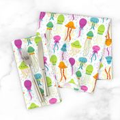 Cute Summer Jelly Fish, Colorful Kids Colors for the Beach