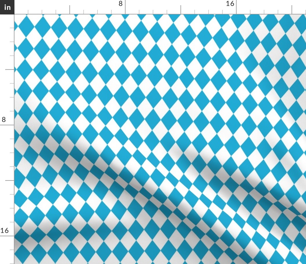 German Oktoberfest Beer Blue Diamond Pattern