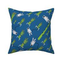 16-13Y Asparagus Food Vegetable Outer Space Retro Rocket Astronaut_Miss Chiff Designs 