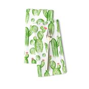 Cactus Garden - Watercolor Green