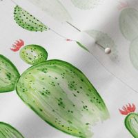 Cactus Garden - Watercolor Green