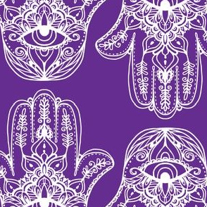 Indian Henna Design Purple Indian Henna Design Purple, hamsa, Hand of Fatima